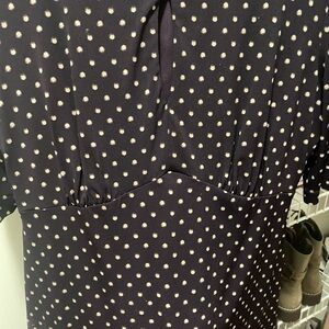Chic Black Polka Dot Dress